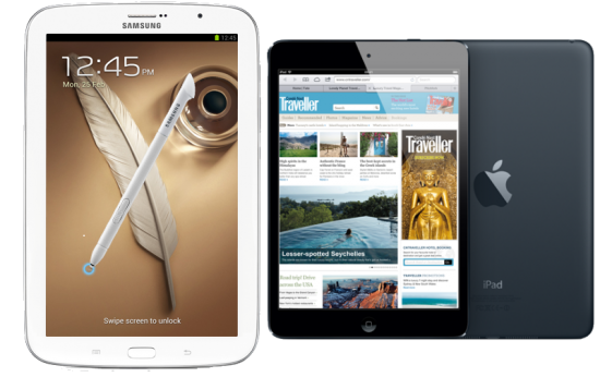 Note 8 v iPad Mini