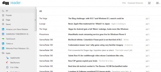 Digg Reader SS