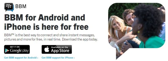 BBM Android and iOS