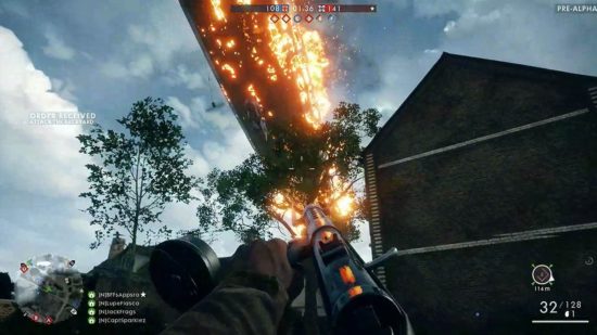 A zeppelin about to bring destruction to the map